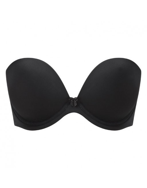 Cleo by Panache Koko Soutien-Gorge Sans Bretelles Grandes Tailles De Bonnets D à I / T. EU60 à 85 - Noir - 9170