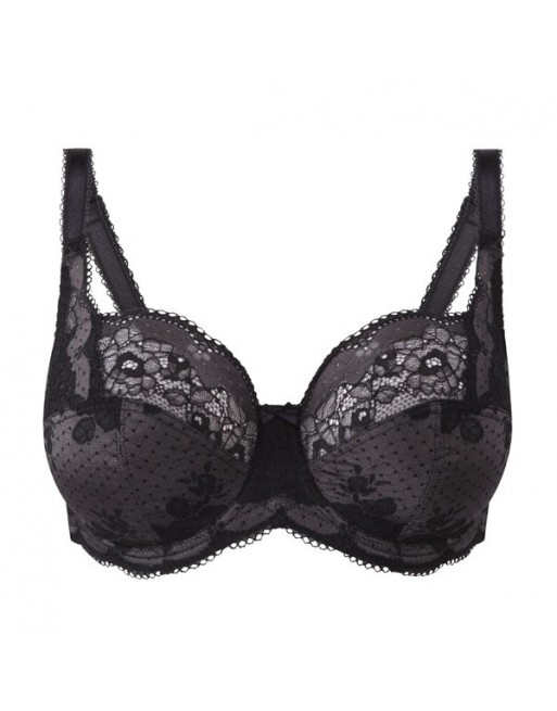 Panache Clara Soutien-Gorge Emboitant Grandes Tailles De Bonnet D à M / T. EU65 à 90 - Charbon/Noir - 7255