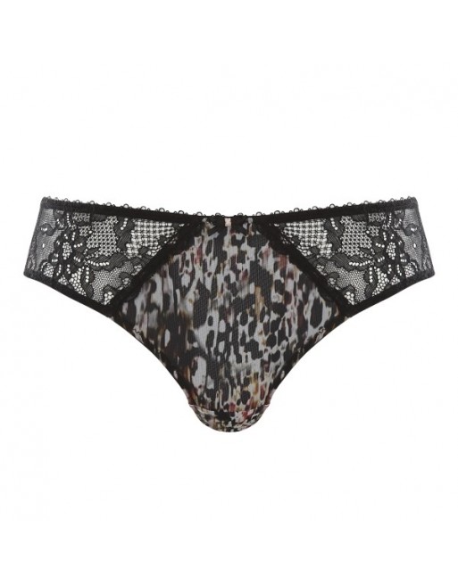 Panache Jasmine Rio Slip Kleine En Grote Maten EU34 tot 46 - Animal Black - 6953