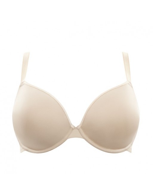 Panache Porcelain Élan Soutien-Gorge Moulé Plongeant Grandes Tailles De Bonnets D à K / T. EU60 à 85 - Nude - 7327