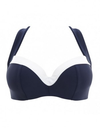 Panache Swim Anya Cruise Haut De Bikini Multiposition Grandes Tailles De Bonnets D à H / T. EU65 à 85 - Bleu/Blanc - SW1094