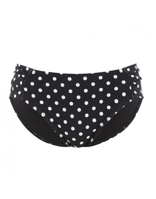 Panache Swim Anya Spot Bas De Bikini Petites Et Grandes Tailles EU34 à 46 - Noir&Blanc - SW1019