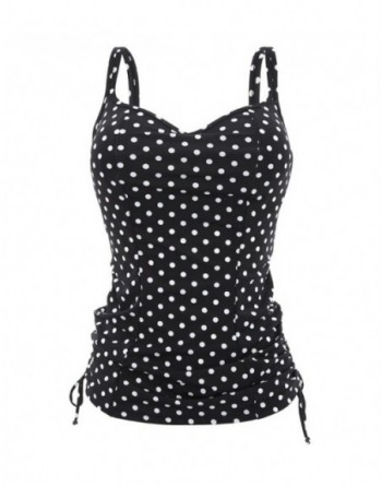 Panache Swim Anya Spot Tankini Grote cupmaten D Tot M / T. EU70 tot 95 - Black&White - SW1011