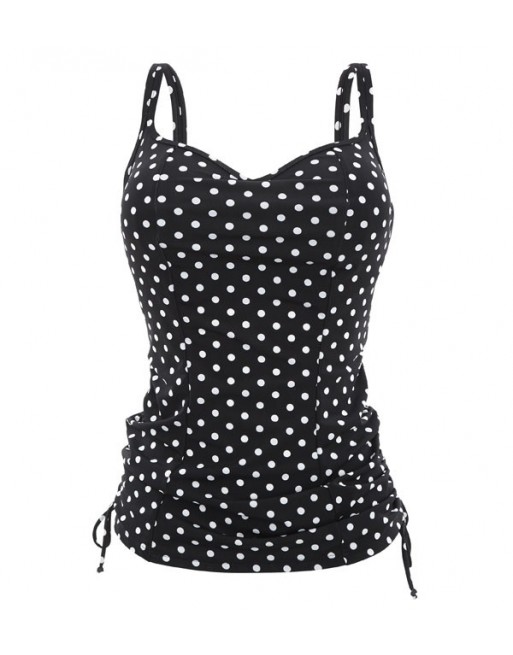 Panache Swim Anya Spot Tankini Grote cupmaten D Tot M / T. EU70 tot 95 - Black&White - SW1011