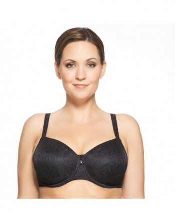 Ulla Dessous Alice Soutien-Gorge Emboitant Petites Et Grandes Tailles 70-90 Bonnet K - L  - Noir - 3826