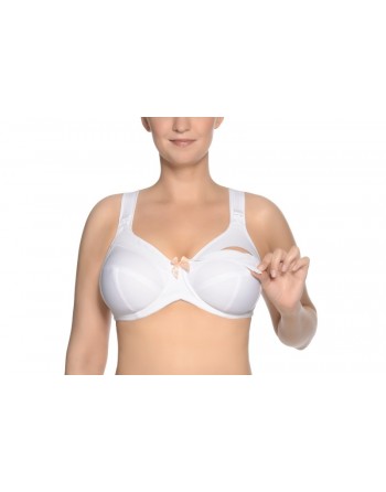 Ulla Dessous Lilly Soutien-Gorge D'Allaitement Petites Et Grandes Tailles 70-110 Bonnet D à L - Blanc - 6124