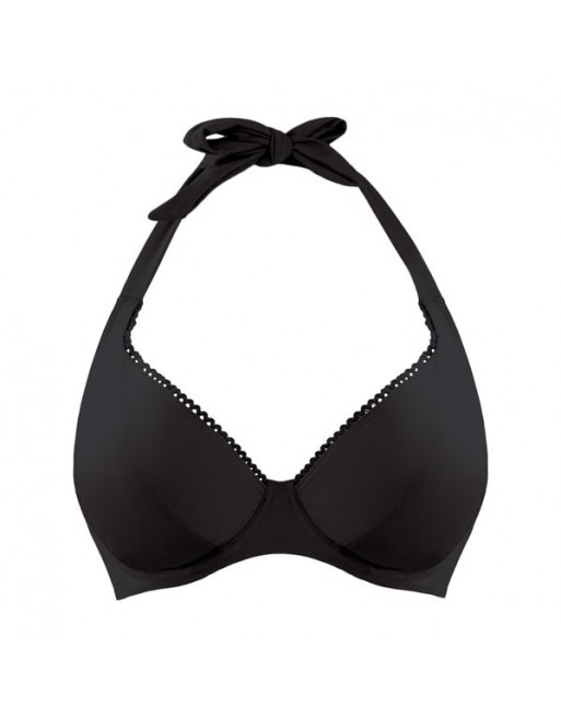 Curvy Kate Swim Jetty Haut De Bikini Tour De Cou Grandes Tailles De Bonnets - Noir - CS3521