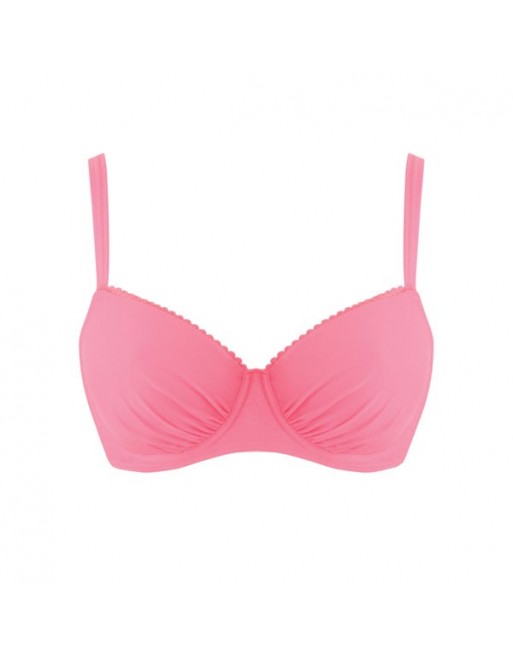 Curvy Kate Swim Jetty Maillot Haut De Bikini Moulé Grandes Tailles De Bonnets - Flamingo - CS3511