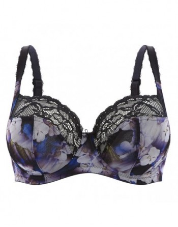 Panache Jasmine Soutien-Gorge Balconnet Grandes Tailles De Bonnets D à K / T. EU60 à 85 - Orchid Print - 6951