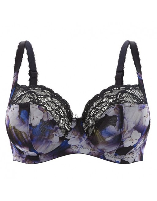 Panache Jasmine Soutien-Gorge Balconnet Grandes Tailles De Bonnets D à K / T. EU60 à 85 - Orchid Print - 6951