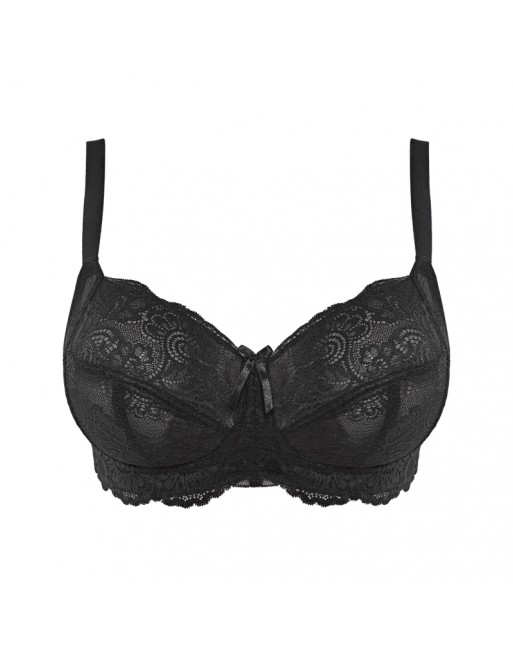 Panache Andorra Soutien-Gorge Sans Armatures Grandes Tailles De Bonnet D à M / T. EU60-90 - Noir - 5671