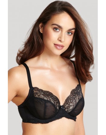 Panache Ana Plunge BH Kleine En Grote Maten 60-85 Cup D Tot M - Zwart - 9396