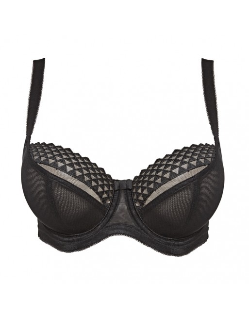 Cleo by Panache Asher Soutien-Gorge Balconnet Grandes Tailles De Bonnets D à M / T. EU60 à 85 - Noir - 9971