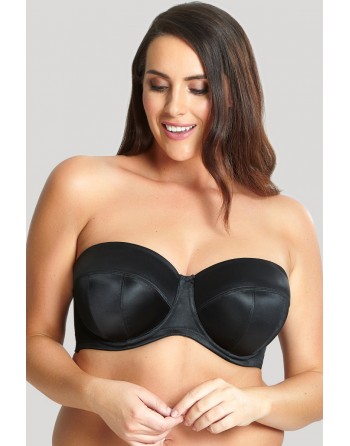 Sculptresse Dana Soutien-Gorge Bandeau Sans Bretelles Grandes Tailles De Bonnets D à M / T. EU75 à 105 - Noir - 9670