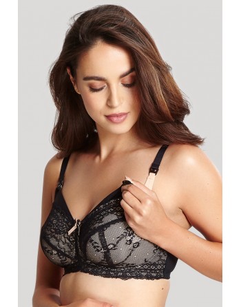 Panache Sophie Maternity Soutien-Gorge Allaitement Sans Armatures Grandes Tailles De Bonnets D à M / T. EU65 à 90 - Noir - 5821