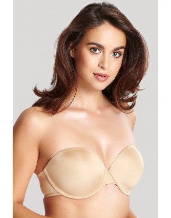 Panache Porcelain Élan Strapless BH Grote Cupmaten D Tot I / T. EU60 tot 85 - Nude - 7320