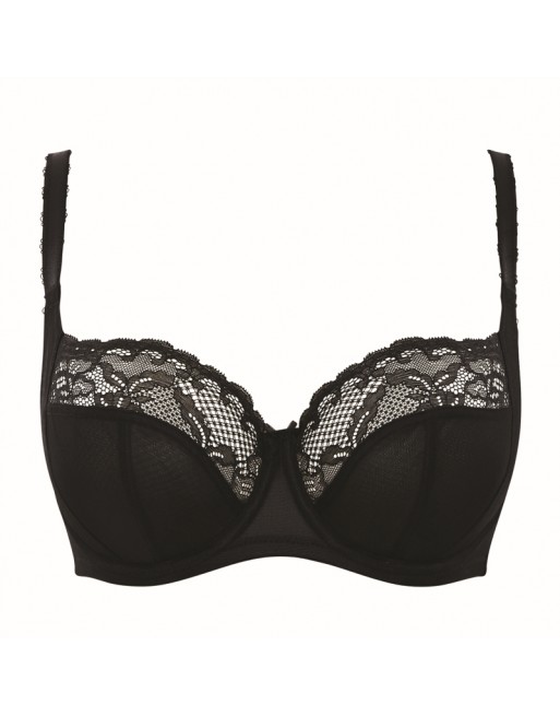 Panache Jasmine Soutien-Gorge Balconnet Grandes Tailles De Bonnets D à K / T. EU60 à 85 - Noir - 6951