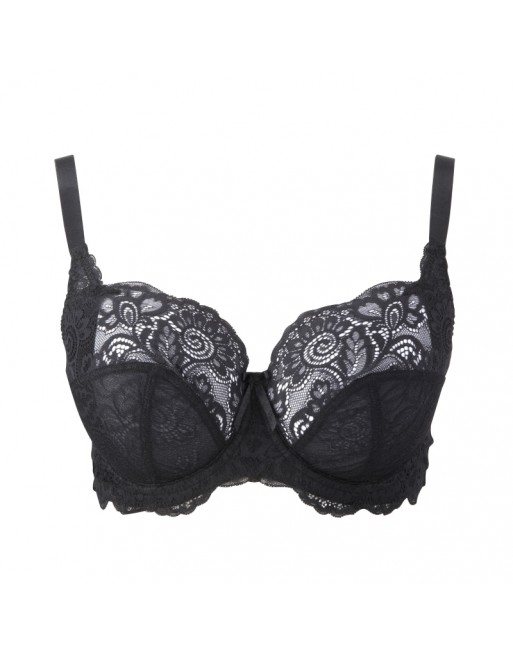 Panache Andorra Soutien-Gorge Emboitant Grandes Tailles De Bonnets D à M / T. EU65 à 90 - Noir - 5675