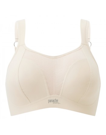 Panache Sport BH Zonder Beugel Kleine En Grote Cupmaten B Tot M /T. EU60 Tot 90 - Latte - 7341