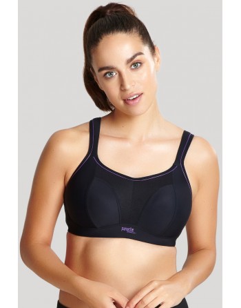 Panache Soutien-Gorge Sport Sans Armature Petites Et Grandes Tailles 60-90 Bonnet B à M - Noir - 7341