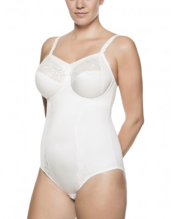 Ulla Dessous Ella Shapewear Body Kleine En Grote Maten 75-100 Cup H Tot I - Écru - 3675