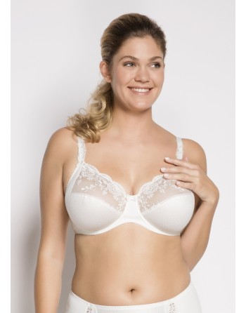 Ulla Dessous Ella Soutien-Gorge Emboitant Petites Et Grandes Tailles 75-130 Cup D Tot G  - Écru - 3623