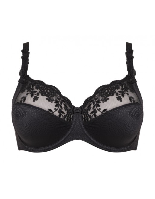 Ulla Dessous Ella Soutien-Gorge Emboitant Petites Et Grandes Tailles De Bonnets B à G / T. EU75 à 130 - Noir - 3623