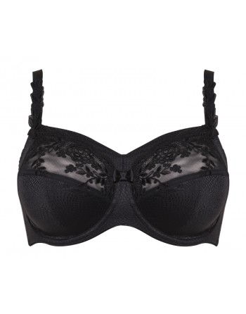 Ulla Dessous Ella Soutien-Gorge Emboitant Grandes Tailles De Bonnets H à N / T. EU75 à 120 - Noir - 3625