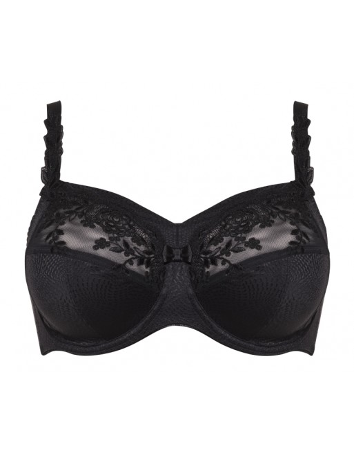 Ulla Dessous Ella Soutien-Gorge Emboitant Grandes Tailles De Bonnets H à N / T. EU75 à 120 - Noir - 3625