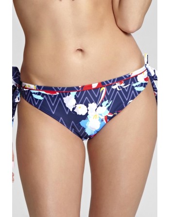 panache swim milano bas de bikini à lacets zig zag floral