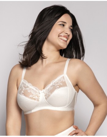 Ulla Dessous Ella BH Zonder Beugel Kleine En Grote Maten 75-120 Cup D Tot L - Écru - 3628