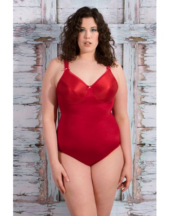 Syl Maia Body Sculptant Grandes Tailles - Rouge