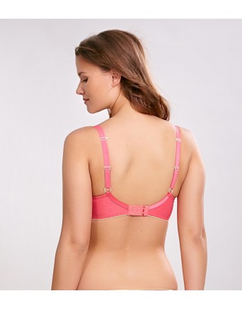 cleo by panache koko muse soutien-gorge plongeant moulé bright coral