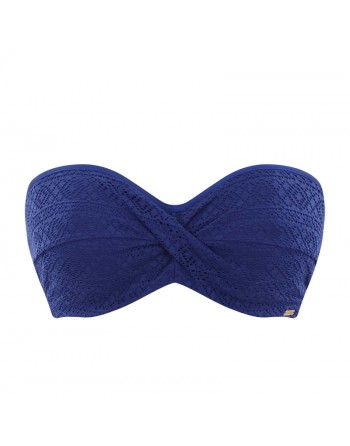 Panache Swim Anya Crochet Haut De Bikini Bandeau Grandes Tailles De Bonnets D à K / T. EU65 à 85 - French Blue