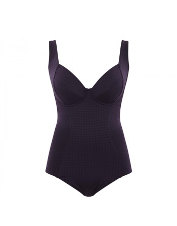 Panache Swim Riviero Maillot De Bain Grandes Tailles De Bonnets D à K / T. EU65 à 85 - Aubergine - SW1330