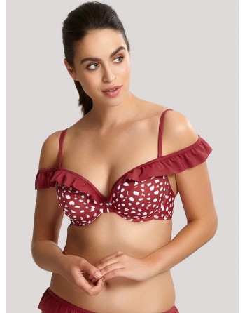 Panache Swim Mila Haut De Bikini Plongeant Grandes Tailles De Bonnet - Brick Red - SW1344