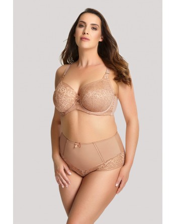 Sculptresse Estel Slip Taille Haute Petites - Grandes Tailles 38 à 50 - Honey - 9684