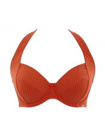 Panache Swim Echo Halter Bikini Beha Grote Cupmaten D Tot H / T. EU65 Tot 85  - Orange - SW1325