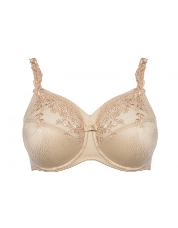 Ulla Dessous Ella Soutien-Gorge Emboitant Grandes Tailles De Bonnets H à N / T. EU75 à 100 - Bisque - 3625