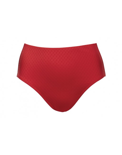 Ulla Dessous Saint-Tropez Bikini Slip Hoge Taille Kleine En Grote Maten EU36 tot 54 - Rood - 9132