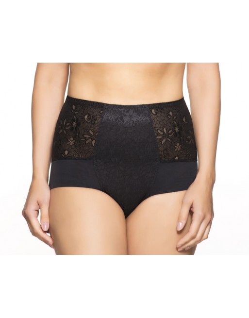 Ulla Dessous Alice Slip Gainant Petites Et Grandes Tailles EU38 à 56 - Noir - 3810