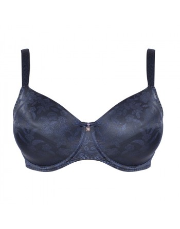 Ulla Dessous Jasmin Soutien-Gorge T-Shirt Grandes Tailles De Bonnets D à L / T. EU70 à 110 - Midnight - 2720