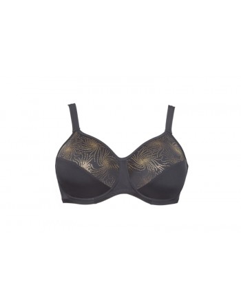 Plaisir Golden Volle Cup Bikini Beha Grote Maten EU 90 Tot 95 Cup E Tot H - Black Golden - T0051