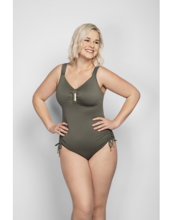 Ulla Dessous Saint-Tropez Maillot De Bain Petites Et Grandes Tailles EU75-120 Bonnet B à K - Olive - 9112