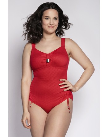 Ulla Dessous Saint-Tropez Badpak Kleine En Grote Maten EU75-120 Cup B Tot K - Rood - 9112