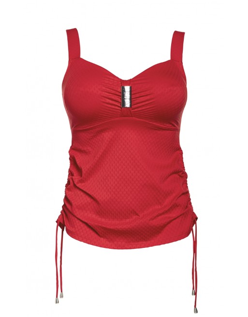 Ulla Dessous Saint-Tropez Tankini Kleine En Grote Cupmaten B Tot K / T. EU70 Tot 110 - Rood - 9190