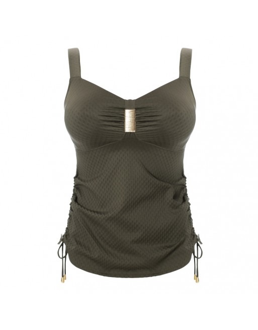 Ulla Dessous Saint-Tropez Tankini Kleine En Grote Cupmaten B Tot K / T. EU70 Tot 110 - Olive - 9190