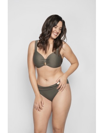 Ulla Dessous Saint-Tropez Bas de Bikini Petites - Grandes Tailles EU36 à 54 - Olive - 9133