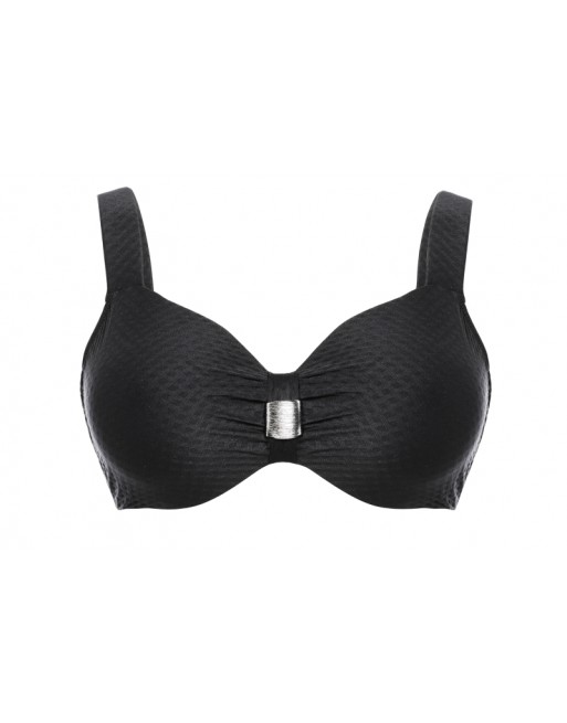 Ulla Dessous Saint-Tropez Haut De Bikini Emboitant Petites Et Grandes Tailles De Bonnets B à K / T. EU70 à 110 - Noir - 9122