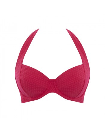 Panache Swim Echo Halter Bikini Beha Grote Cupmaten D Tot H / T. EU65 tot 85 - Hot Pink - SW1325
